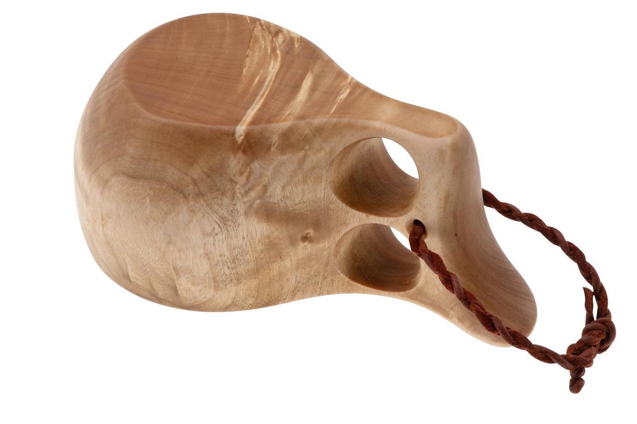 Casström Curly Birch Kuksa 16114, 2-Finger Handle, beker
