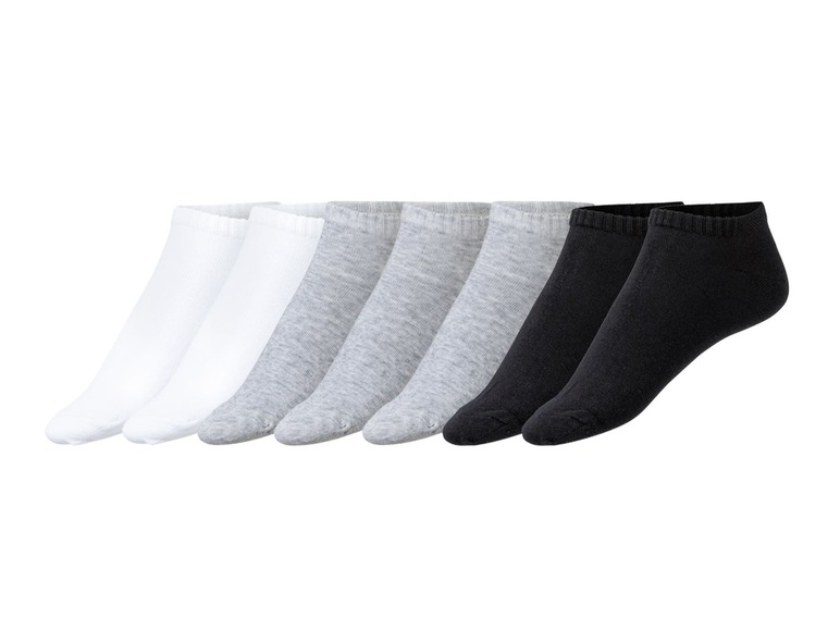 Sneakersokken voor dames, 7 paar, biokatoen