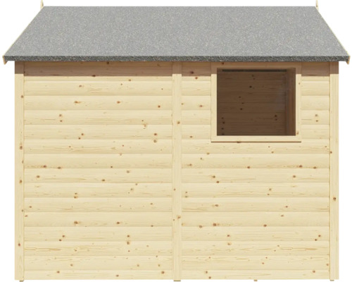 Blokhut tuinhuis Konsta met vloer, 201 x 253 cm, natuurlijke afwerking