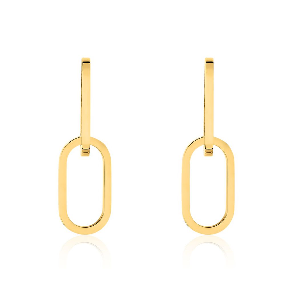 Boucles D'oreilles Pendantes Urban Line Acier Doré
