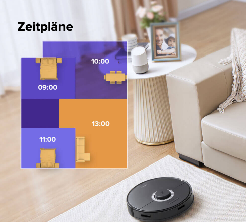 Q7 Max  Staubsaug-Roboter Staubsauger Nass / Trocken Bodenreinigung mit App Steuerung   Auto Empty Pure Dock (Q7MP02-00) - Weiss