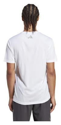 Maillot manches courtes adidas Performance Run Icons Blanc