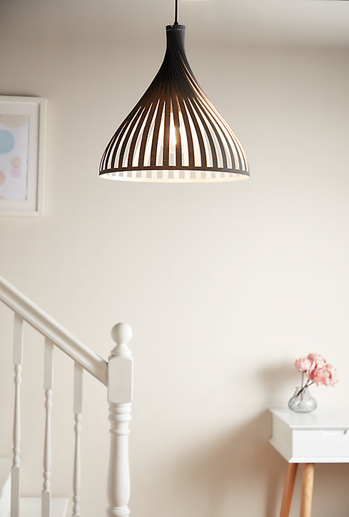 Suspension Crozon GoodHome E27 gris foncé