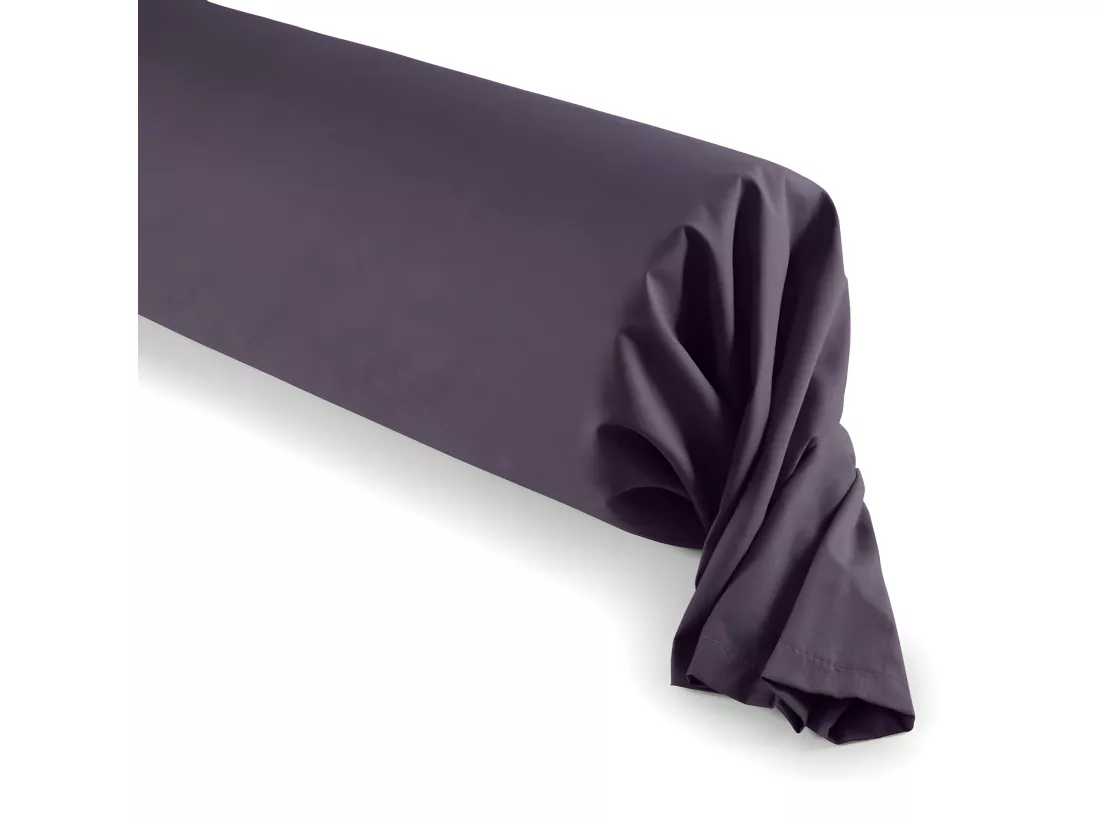 Taie De Traversin 45 X 185 Cm / 100% Coton 57 Fils/cm² - Prune