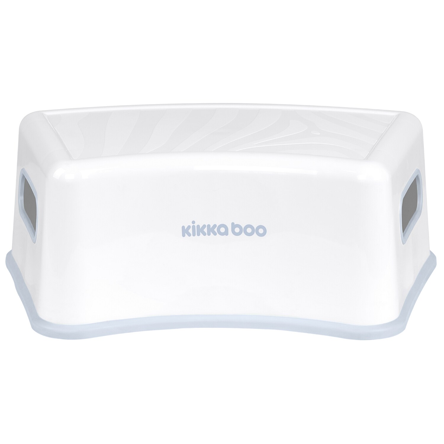 Kikkaboo Kinder Badhocker Hippo einstufiger Tritthocker, rutschfest, Griffraum blau