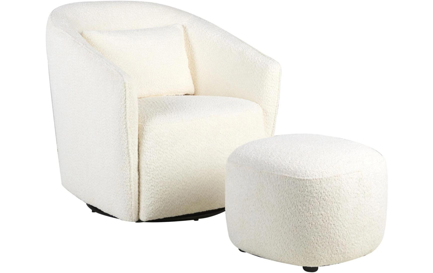 Dreh- und Gleitsessel Gomi Cream<br>Gemütlicher Sessel