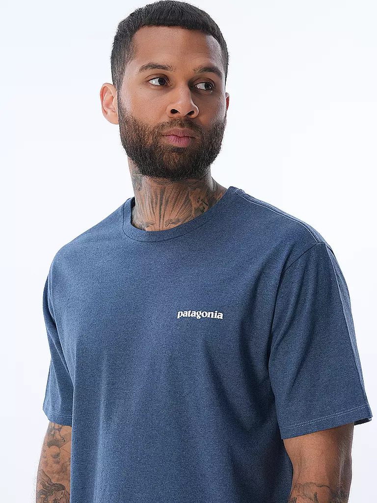 PATAGONIA T-Shirt M'S P-6 LOGO RESPONSIBILI-TEE blau