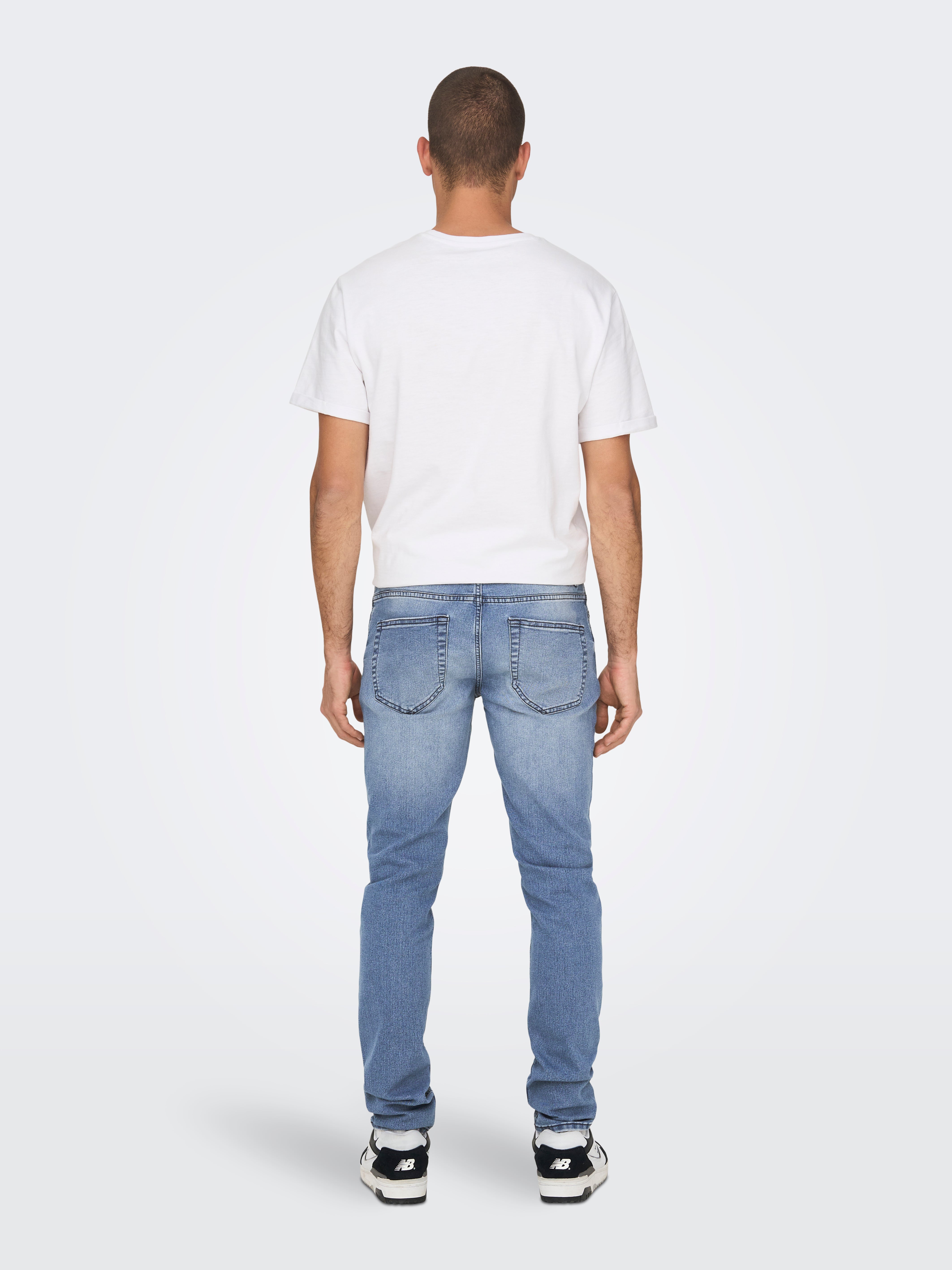 ONSLOOM Mittlere Taille Slim Fit Jeans Medium Blue Denim