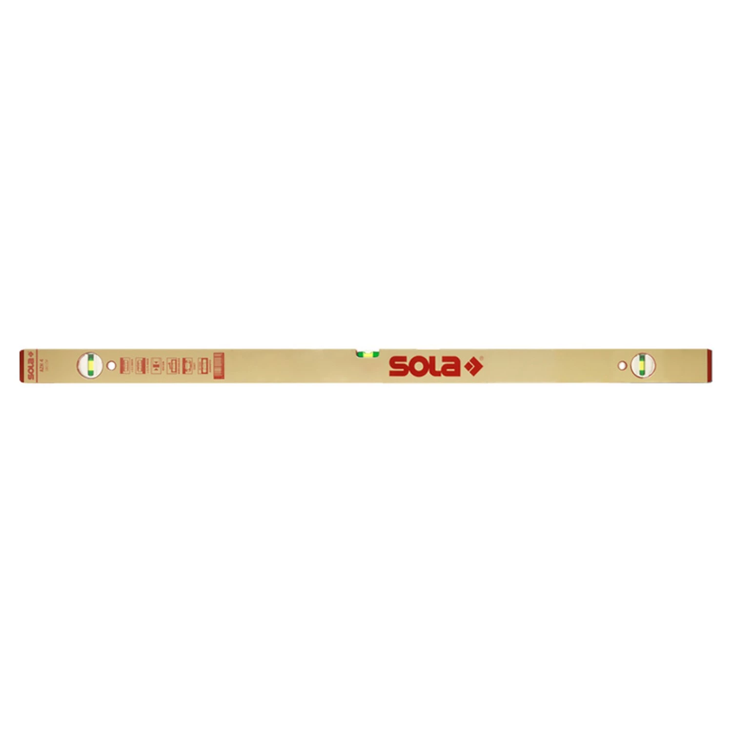 Sola AZH4/180 Stelwaterpas met voetjes - 180 cm (4 libellen)
