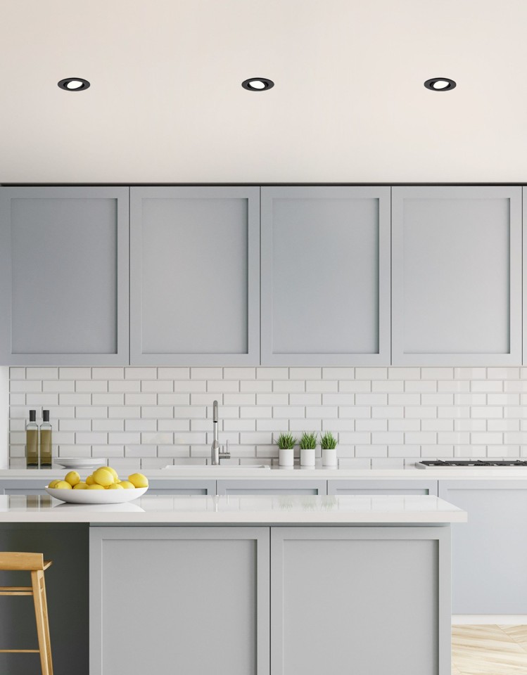 EGLO - Saliceto-Z indbygning sort Ø8,8 - RGB + TW - Zigbee, Bluetooth