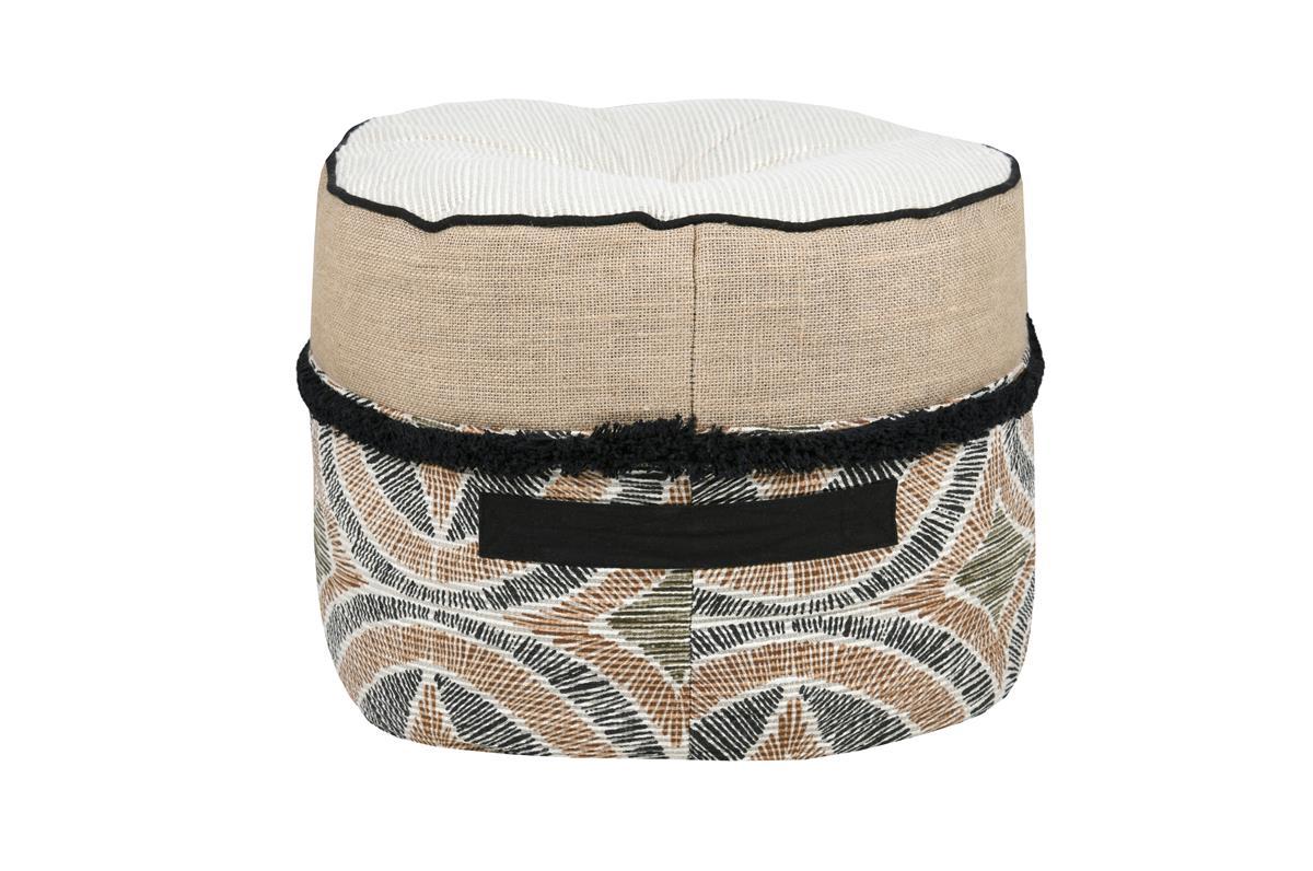 TUCANO POUF ROND 40X30CM NATUREL