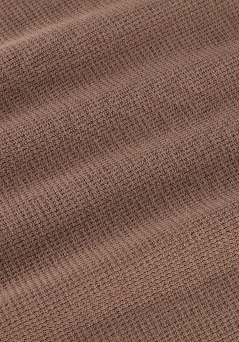 CALVIN KLEIN bruine calvin klein sweater monologo badge waffle ls tee