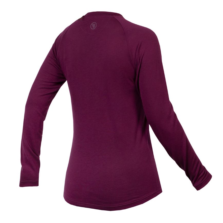 Endura Women's BaaBaa Blend LS Baselayer Aubergine