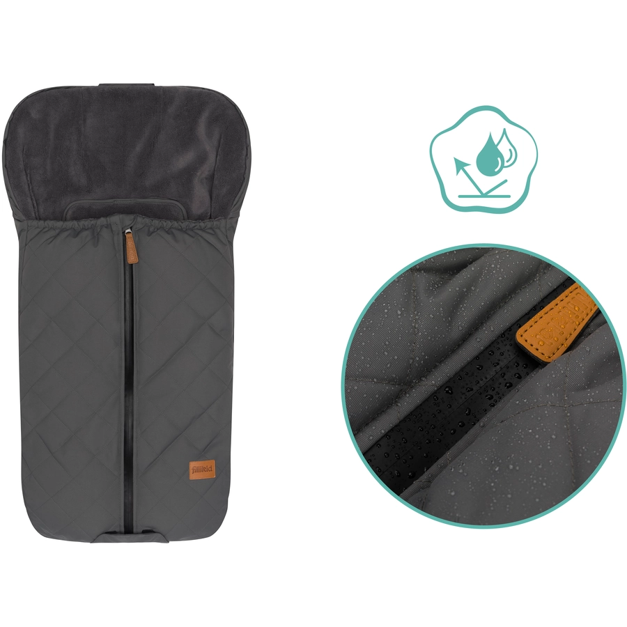 fillikid Winterfußsack Nevado für Babyschale Grau