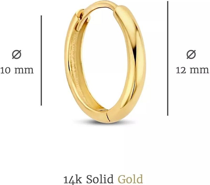 Rivoli - Morgane - Oorringen - Goud - 14-karaat - Elegant Ontwerp