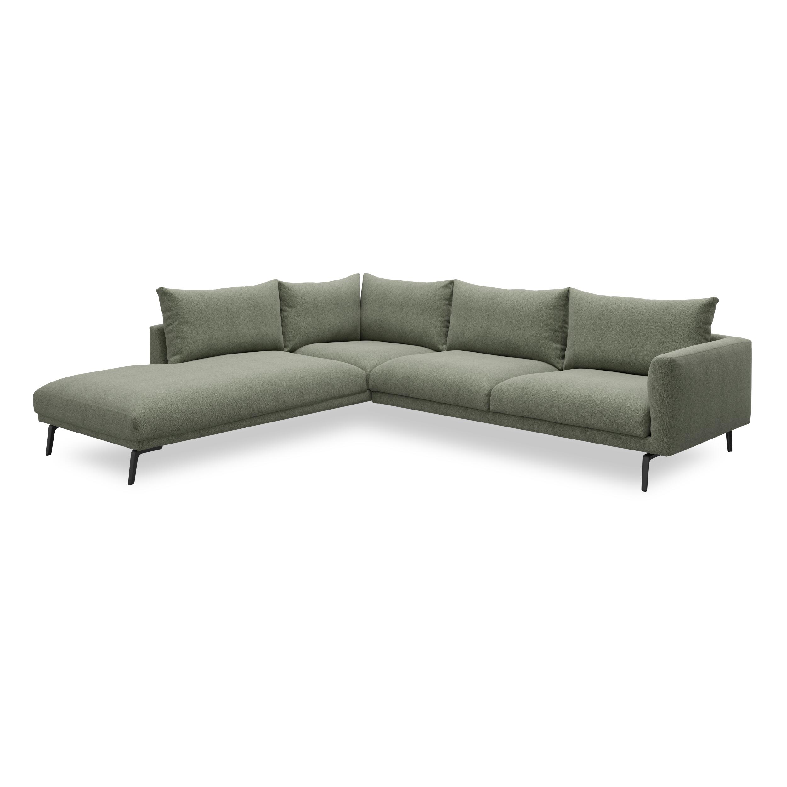 Hallsberg venstrevendt sofa med pufafslutning