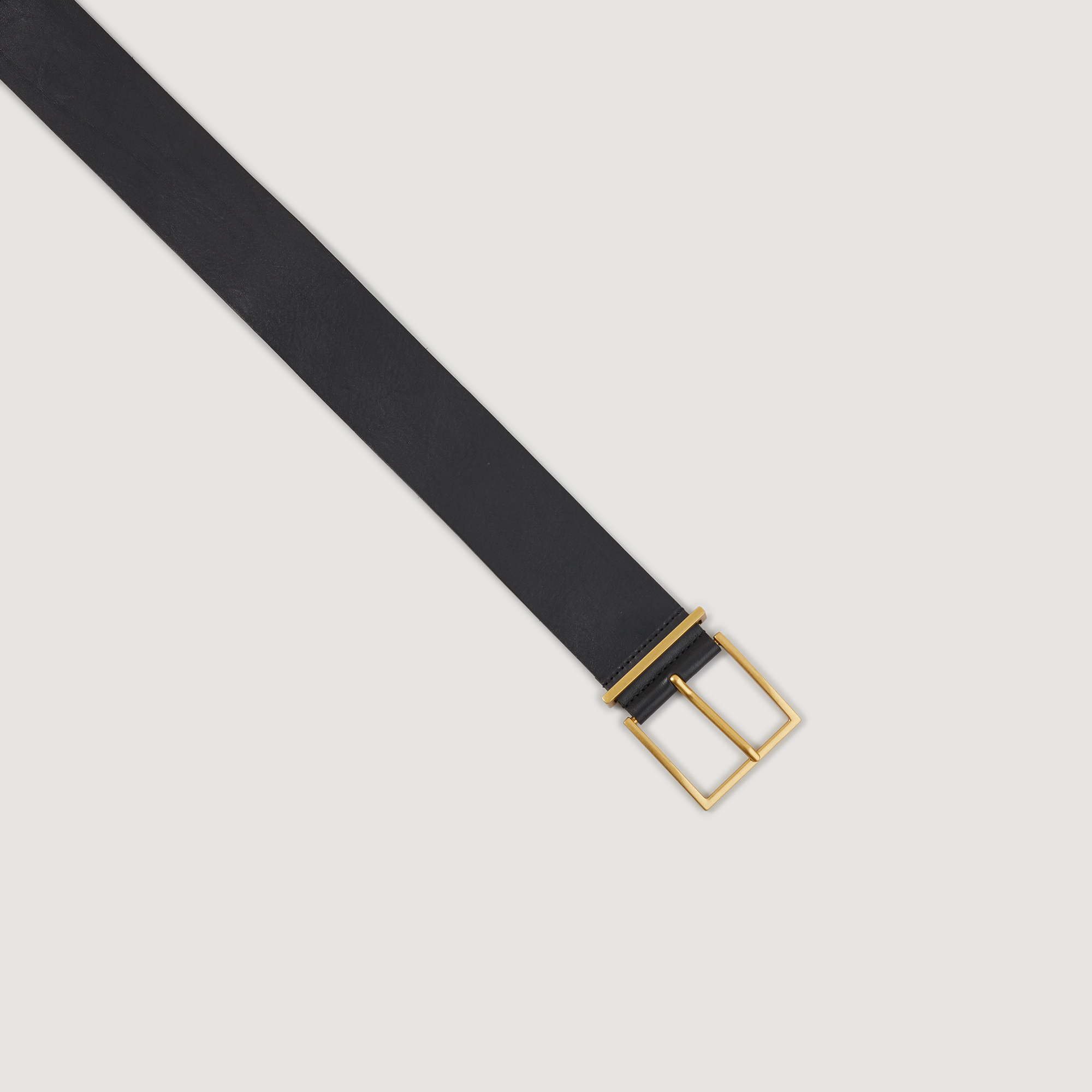 Ceinture large en cuir