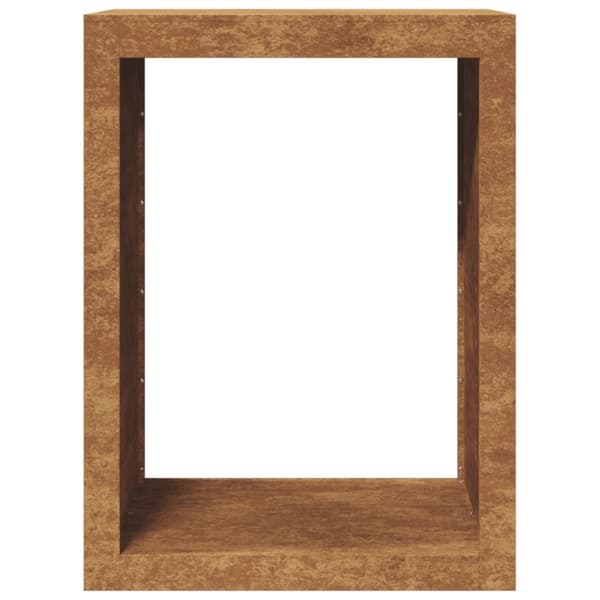 vidaXL Vedstativ 60x40x80 cm oksidert stål