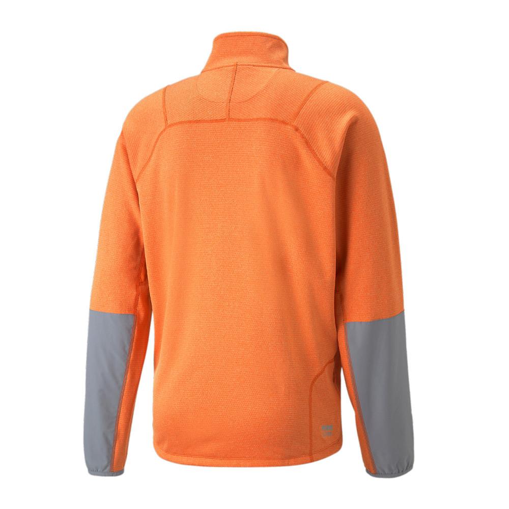 Puma Sweat 1/4 de zip Orange Homme Puma Raincel
