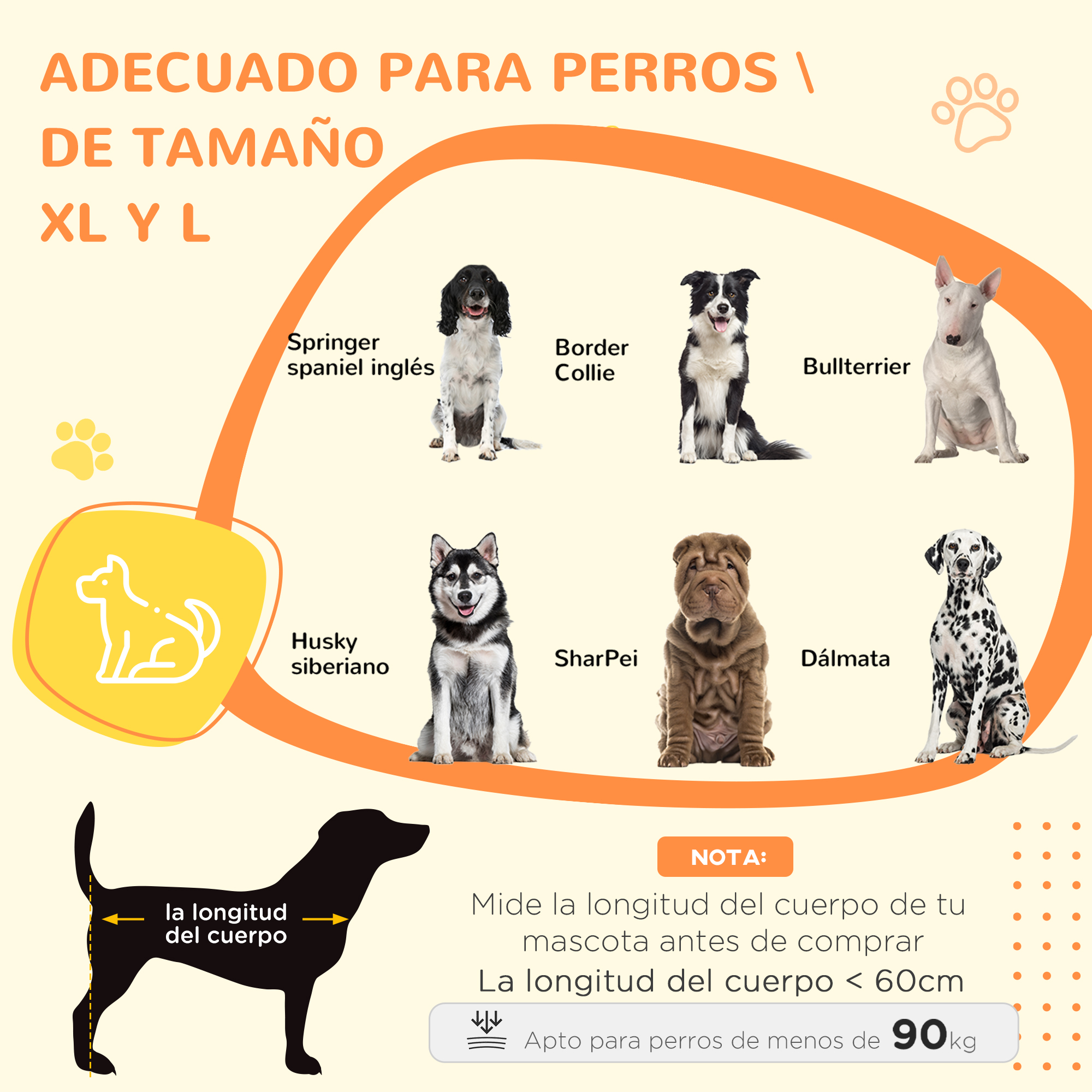 Gaiola grande para cães PawHut, 123x74x125 cm, em metal, com rodas, bandeja removível, fechaduras, 2 portas frontais, 1 porta no teto e estrutura em aço preto.