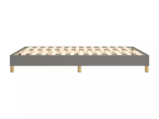Sommier à lattes de lit Gris foncé 140x190 cm Tissu