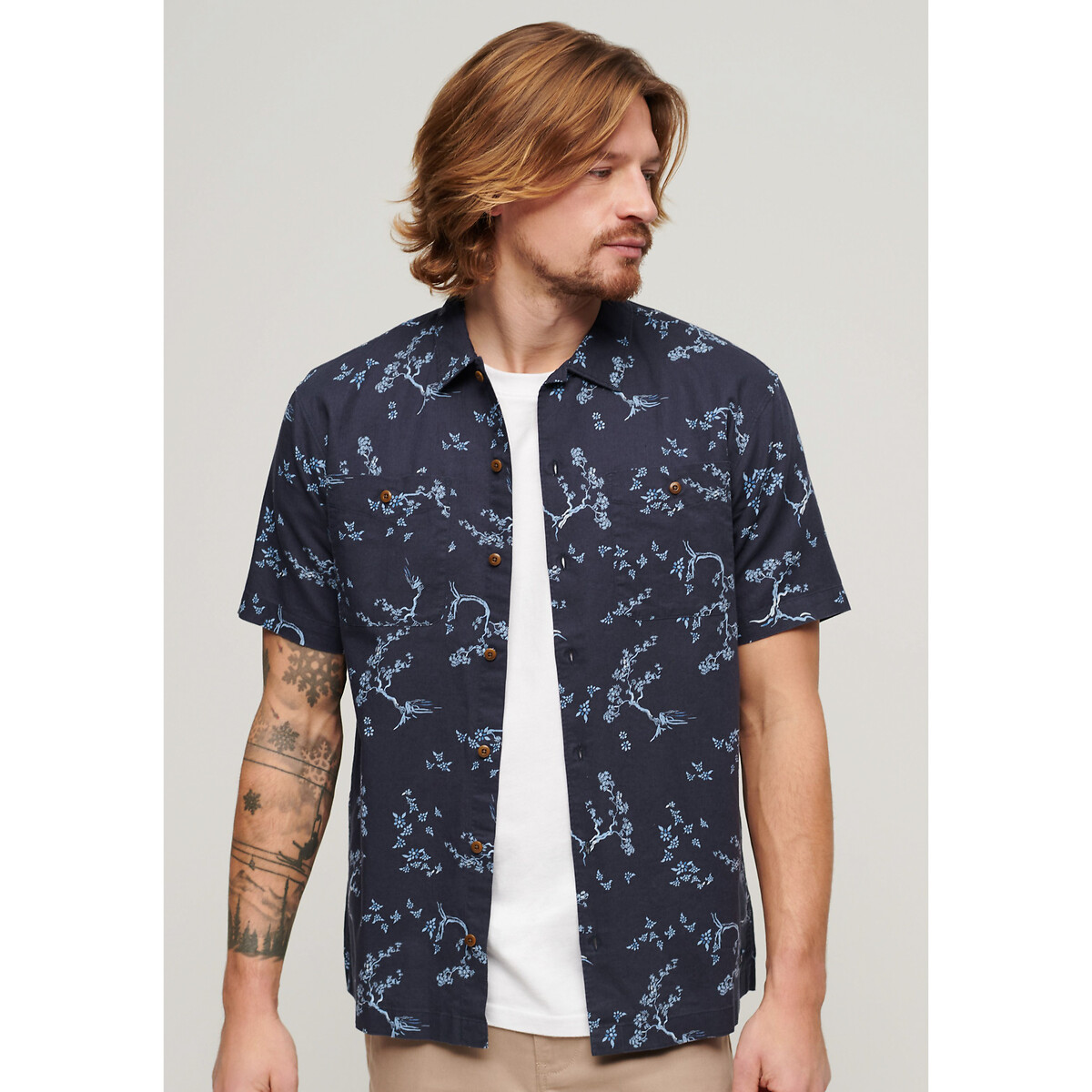 SUPERDRY<br>Camisa com estampa floral