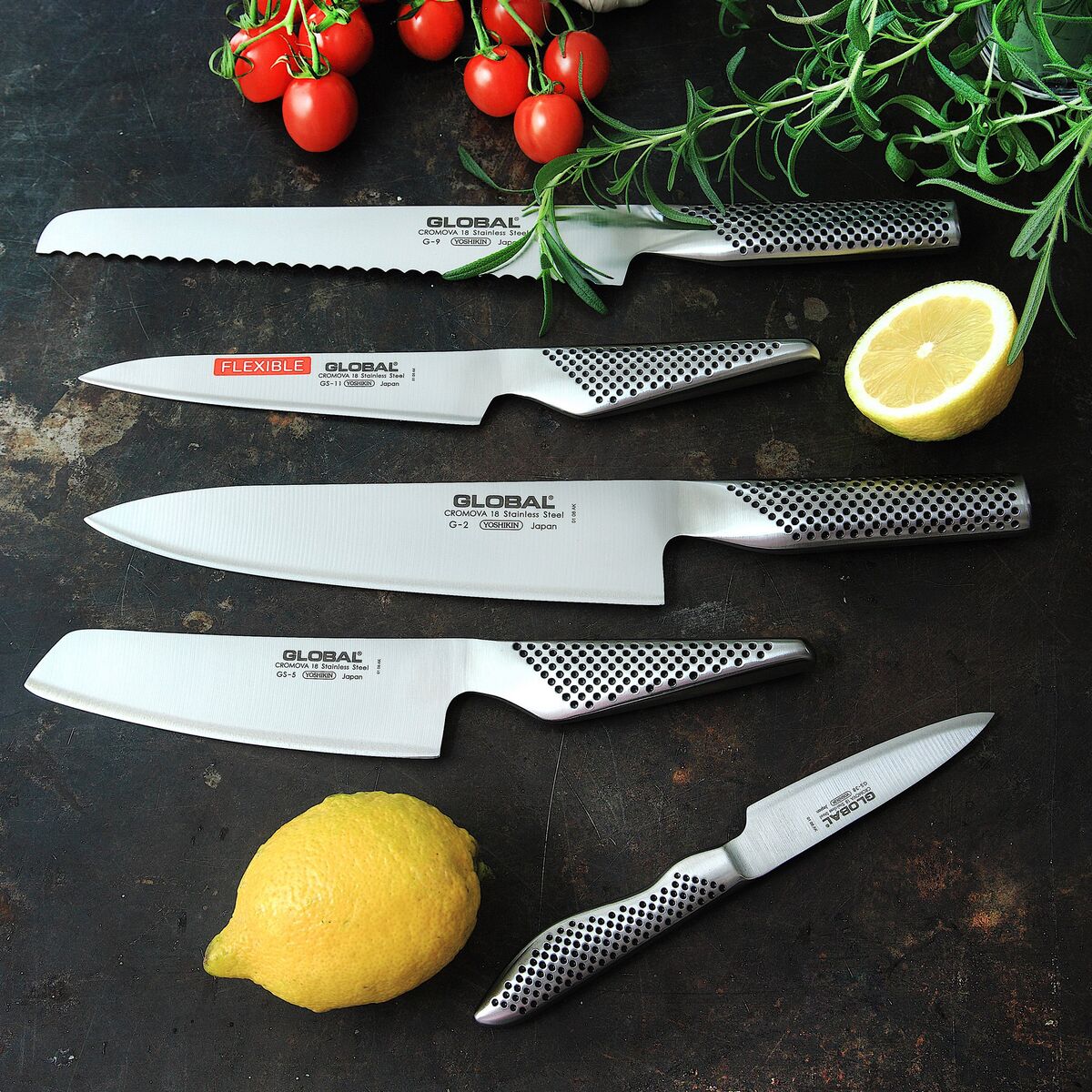 Knivsett med 5 Deler