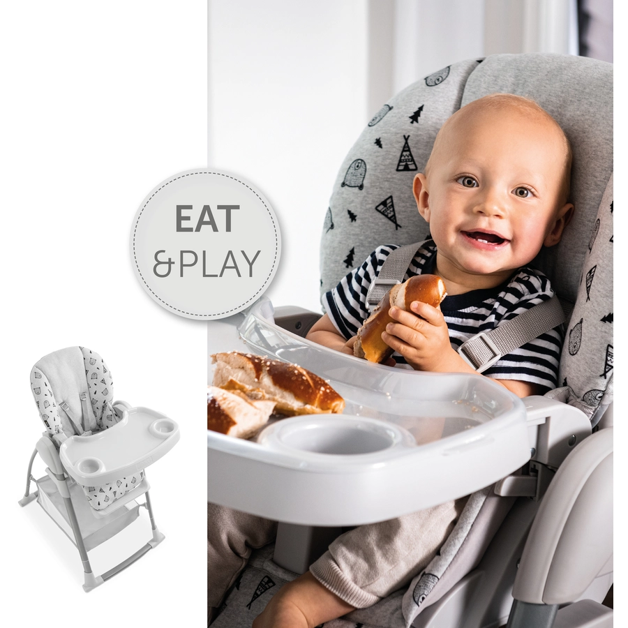 hauck Hochstuhl Sit'n Relax 3 in 1 Nordic Grey