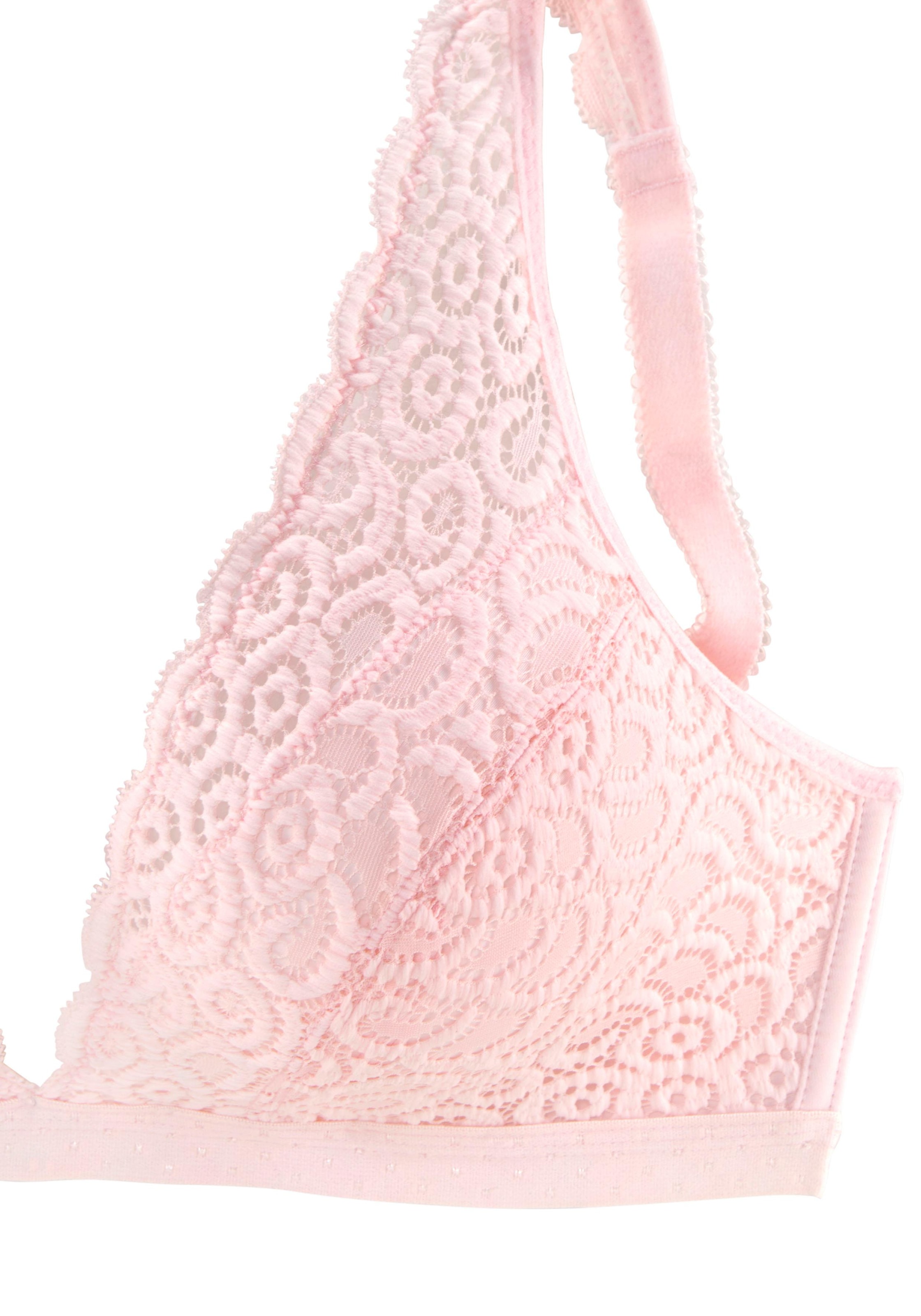 petite fleur Bralette-BH, 2 Stücker Packung, ohne Bügel aus Spitze, Dessous
