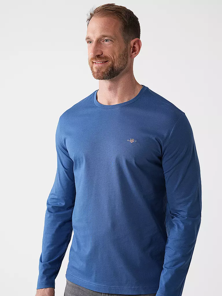 GANT Langarmshirt blau
