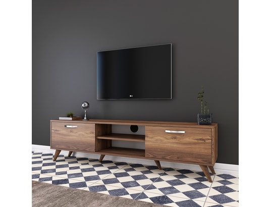 CONCEPT1 - Meuble TV A9 - 221 Noyer 180 x 48,6 x 35