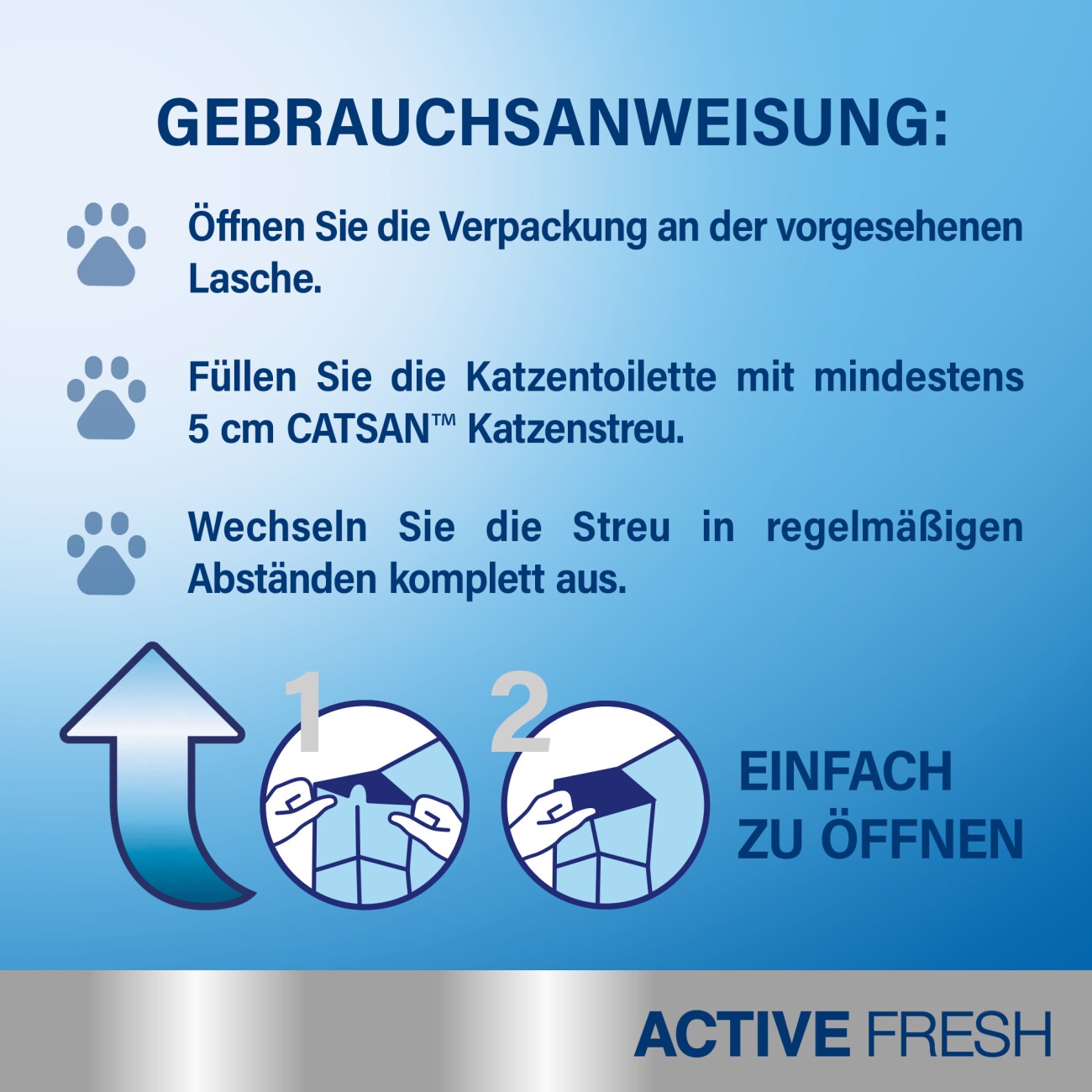 CATSAN Active Fresh Klumpstreu 8 l