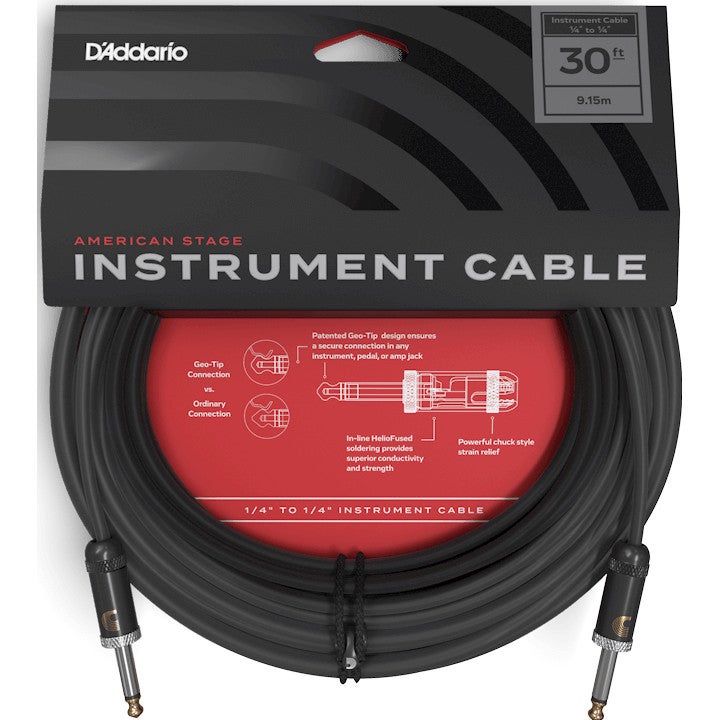 D'Addario AMSG-30 American Stage jack kabel 9 meter