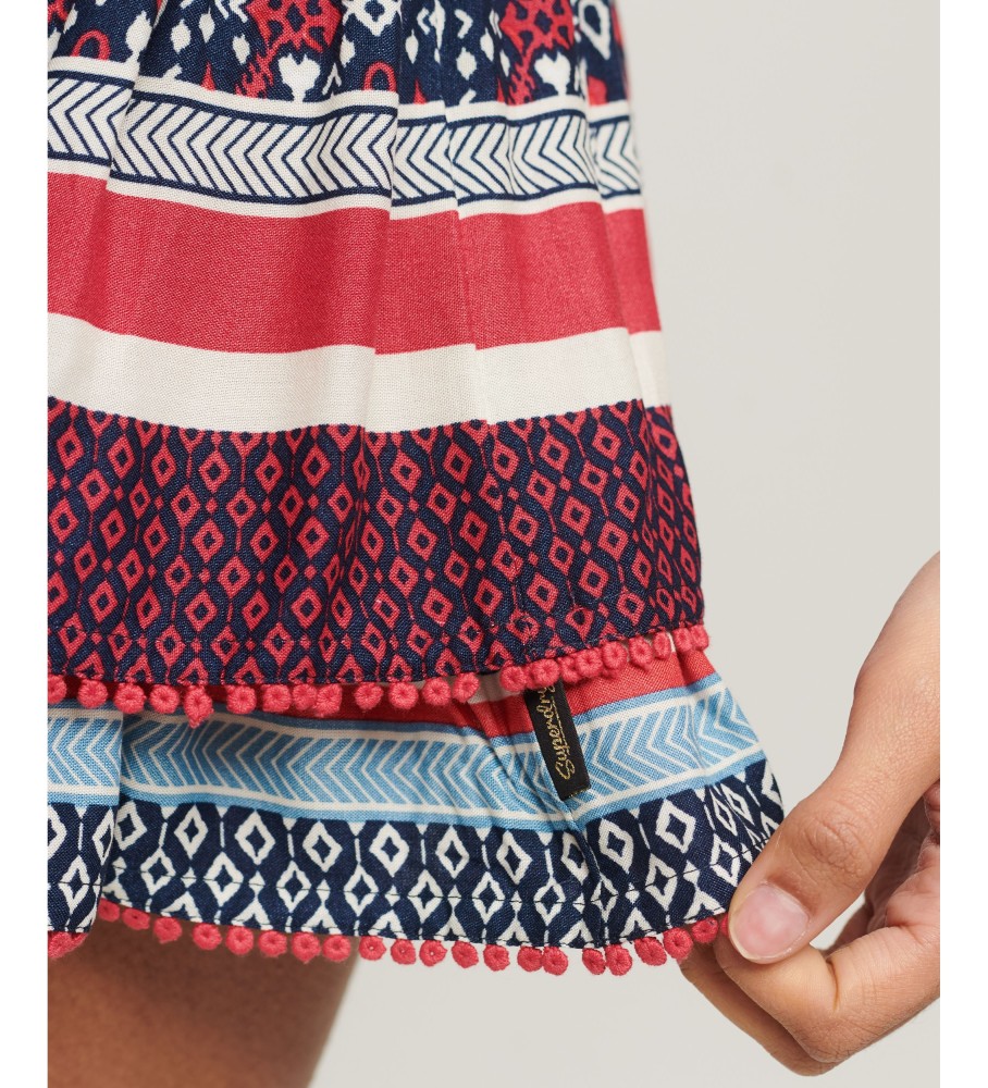 Superdry Mini escalonada com logotipo vintage lila