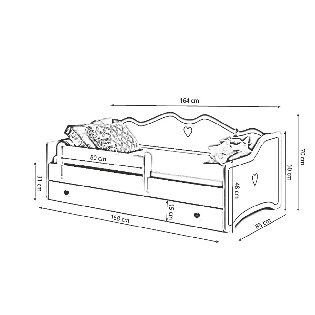 kobi Lit Enfant - 160x80 cm