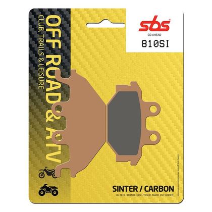 Plaquettes de freins SBS 810SI Sinter Métal Fritté arrière