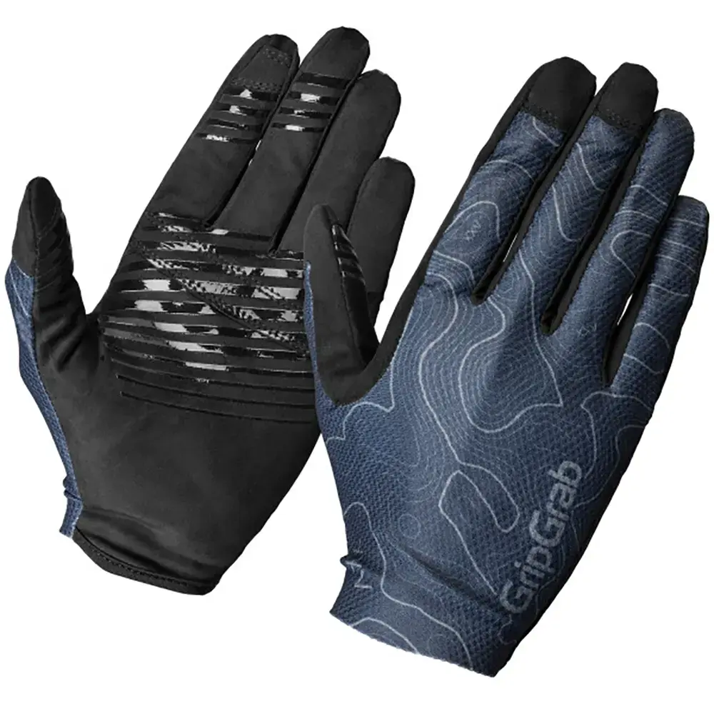 GripGrab Rebel MTB Zomer Fietshandschoenen Lange Vingers Donkerblauw