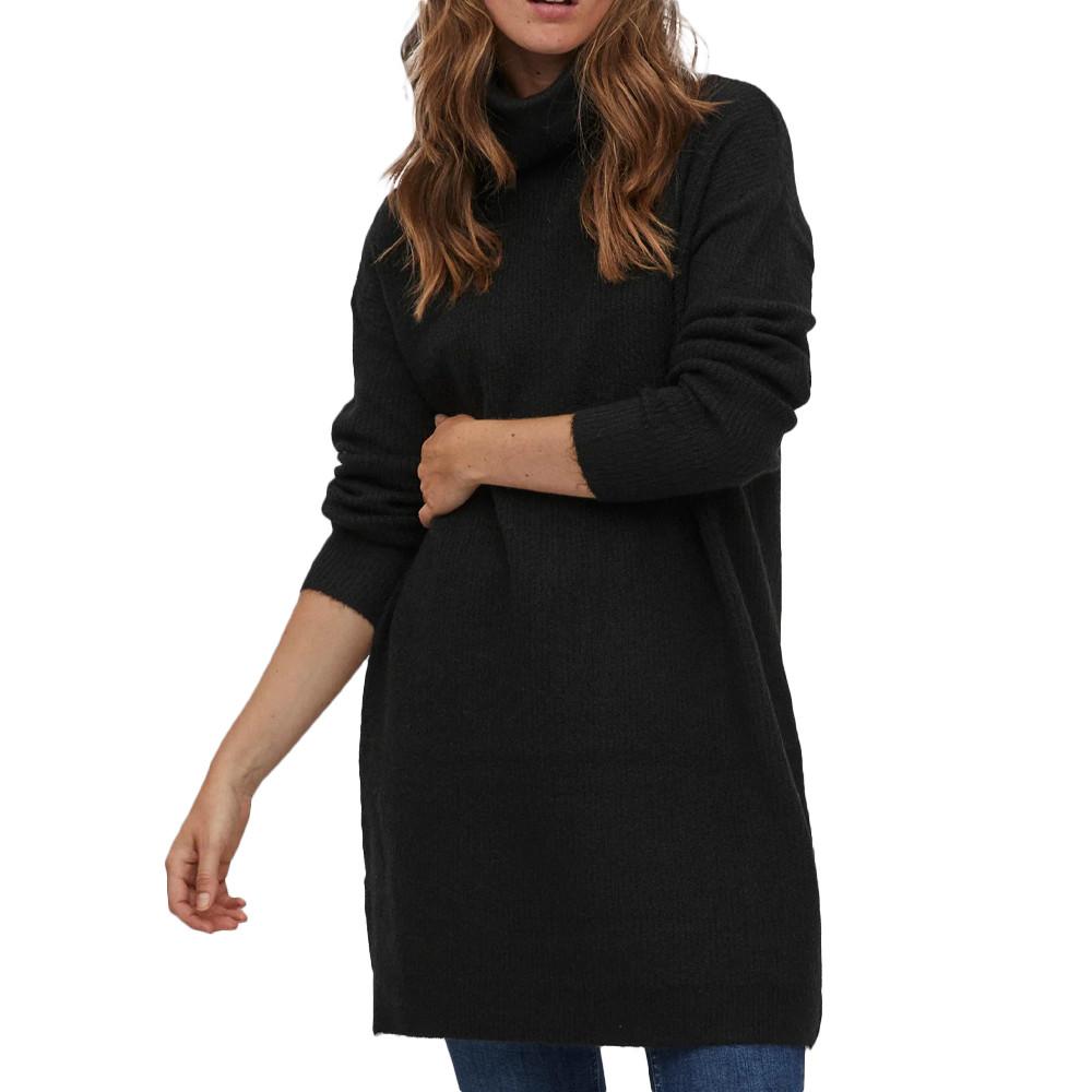 Vila Robe Noir Femme Vila Vicilia Tunic