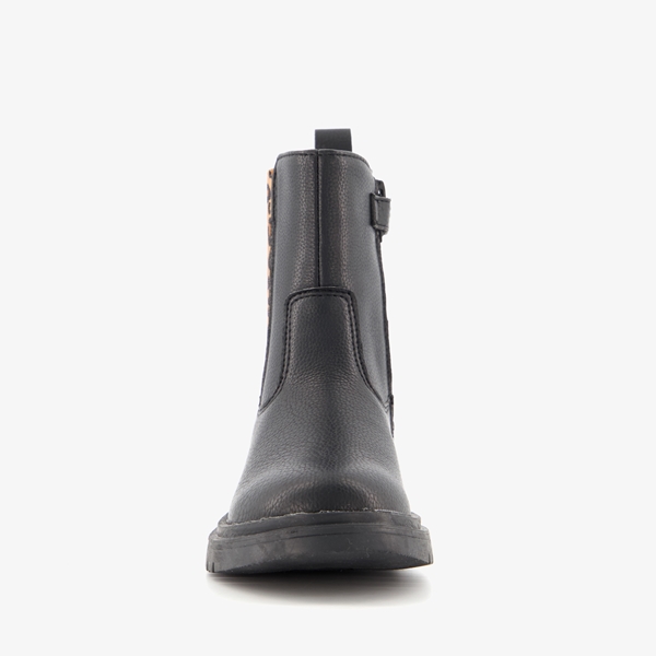 Blue Box meisjes chelsea boots met luipaardprint