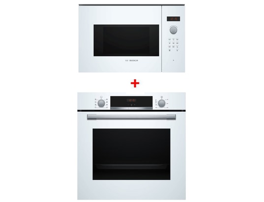 BOSCH - Four encastrable EcoClean HBA553BV3F + BFL523MW1F