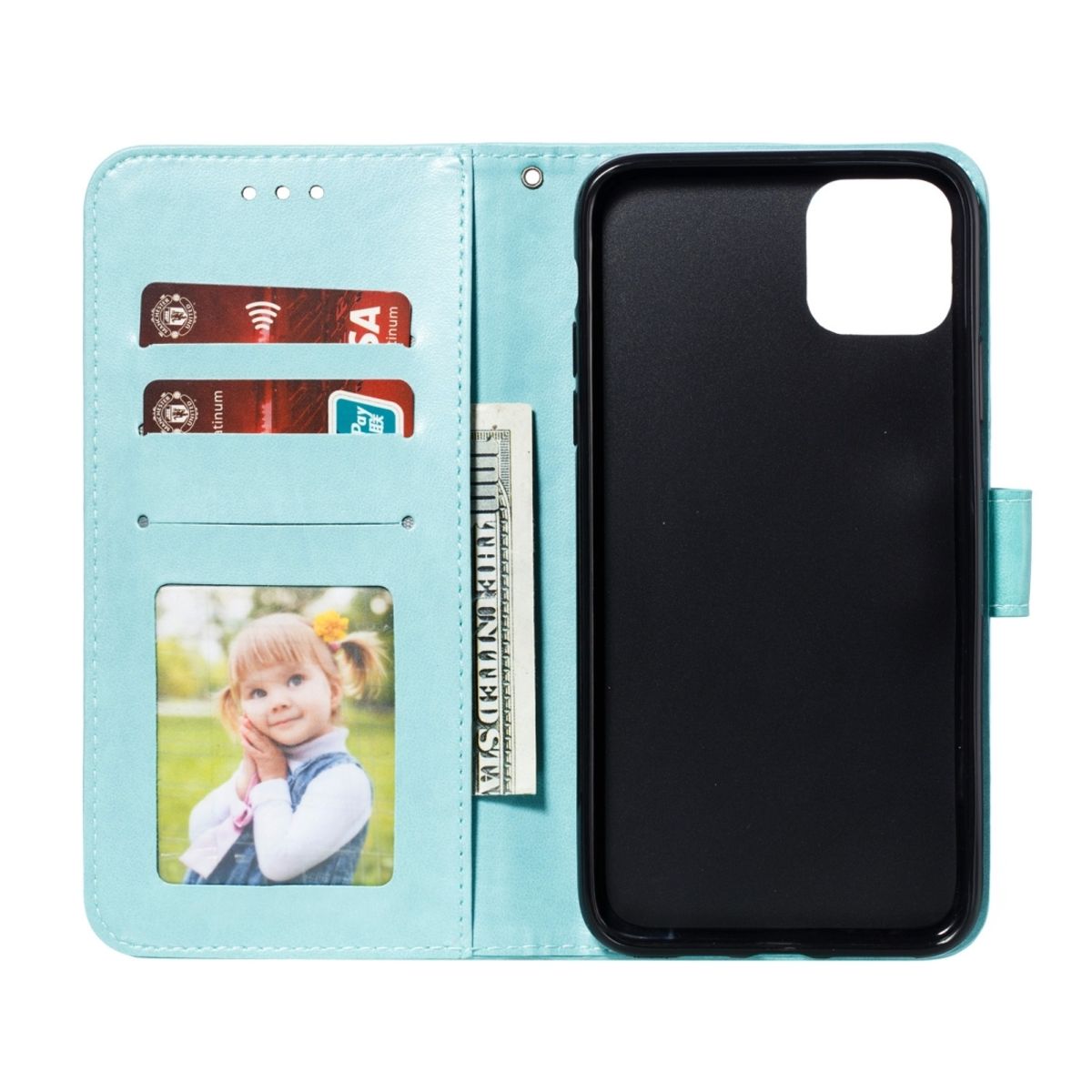 Schutz Handy Hülle für Apple iPhone 15 Pro Case Cover Klapp Tasche Wallet Etuis