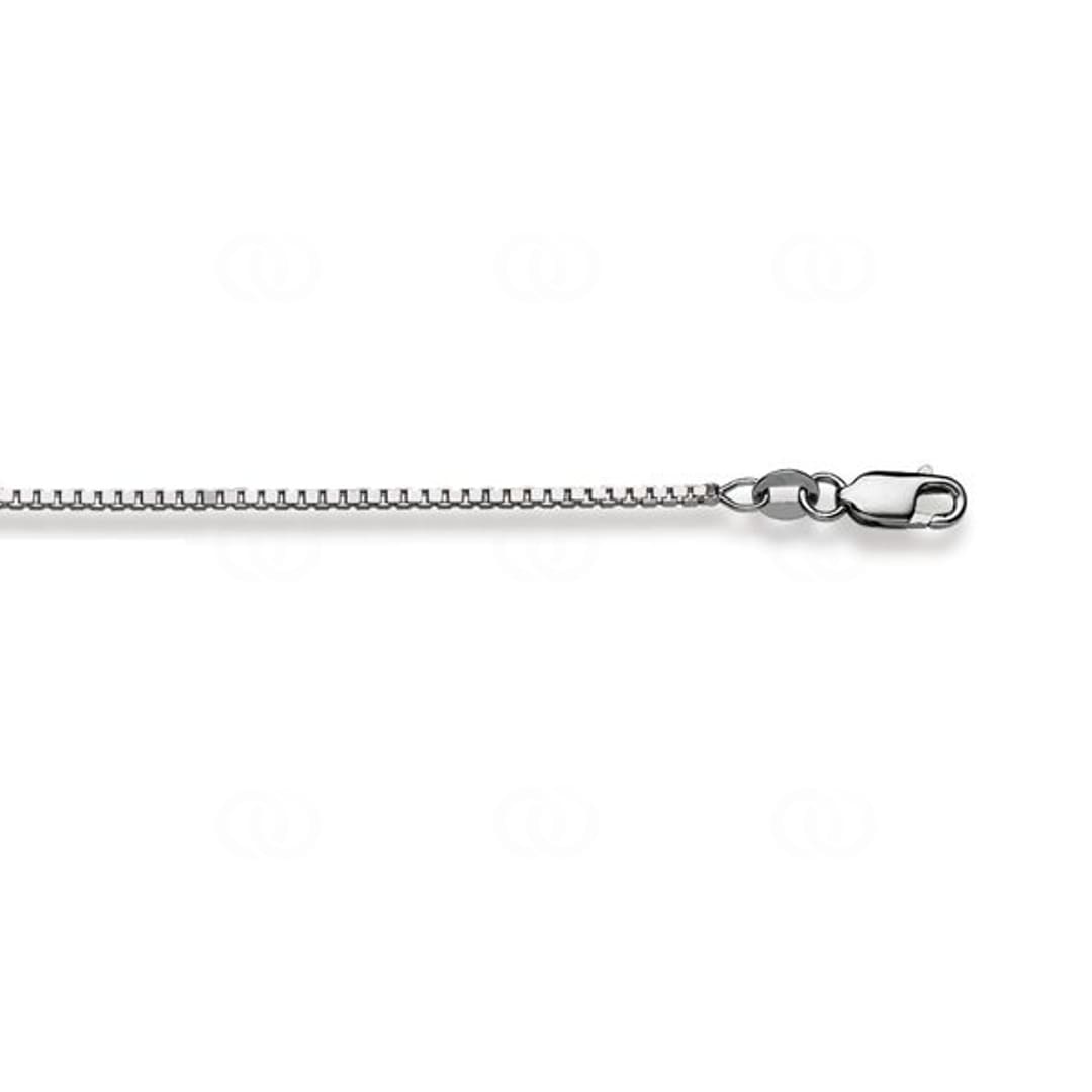 Venezianerkette diamantiert 750/18 K Weissgold 1.3mm