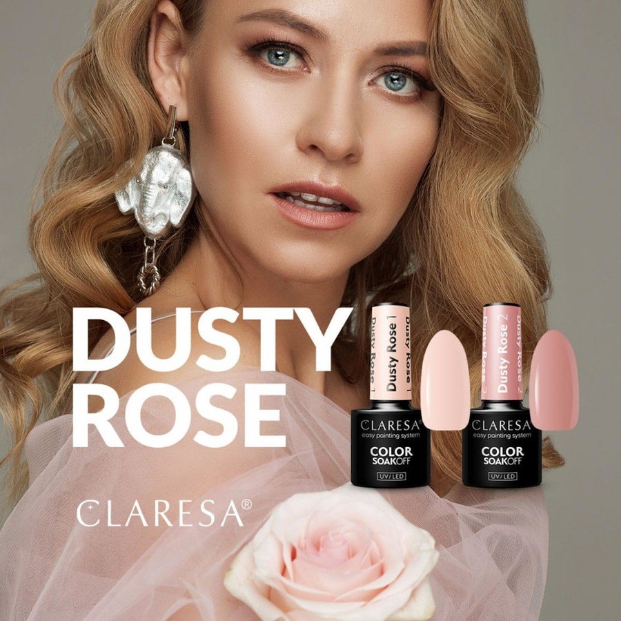 Claresa Nail Polish Hybrid Soak Off Dusty Rose 02 5ml