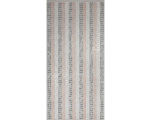Deurgordijn met parels, jasmijn, zwart, wit en amber, 90x200 cm