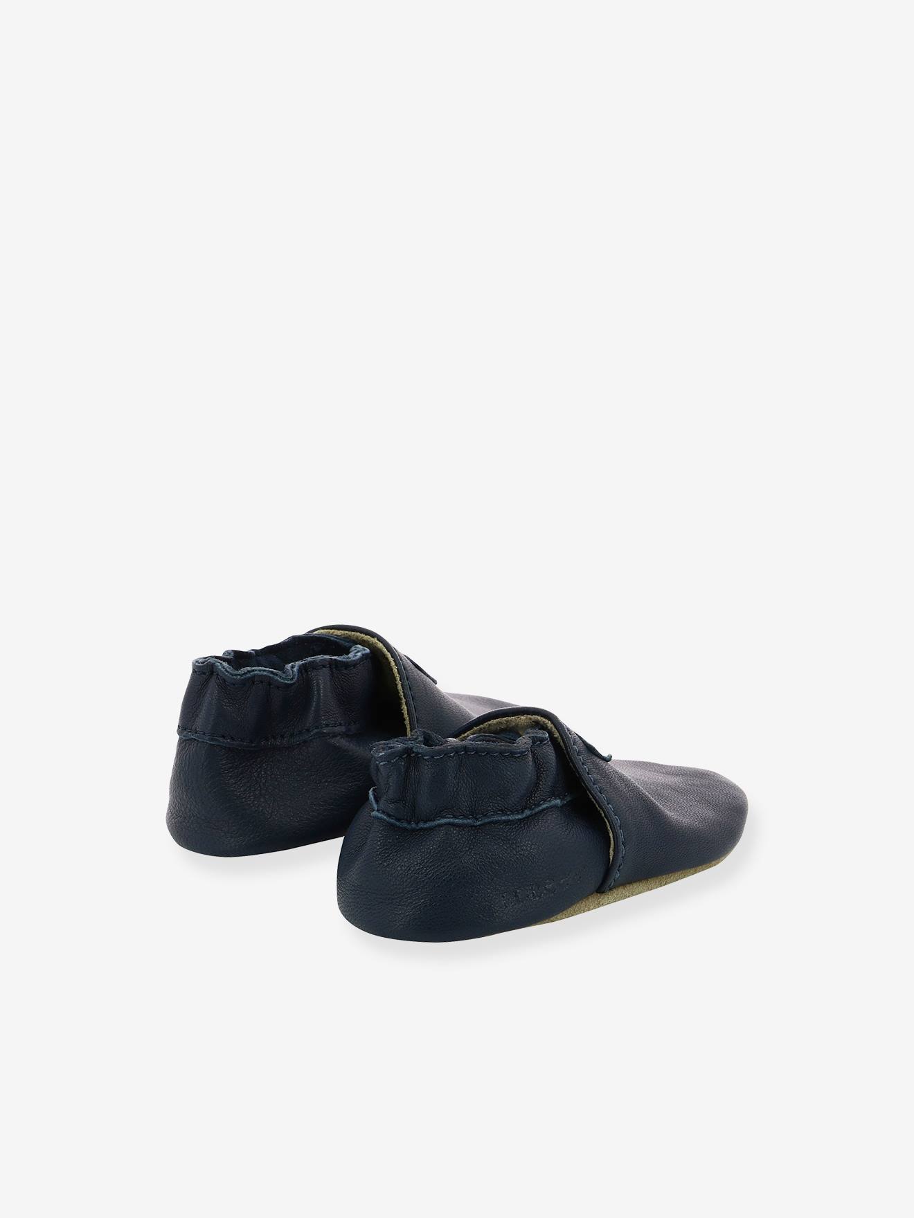 Minhas primeiras botinhas ROBEEZ© Soft Soles, azul escuro liso