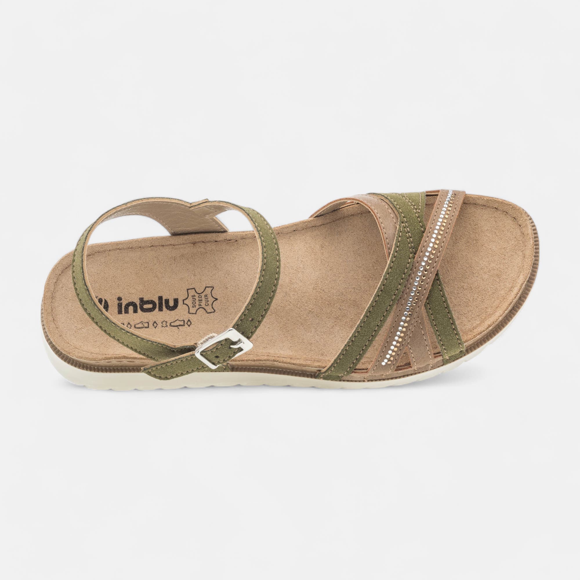 Sandales Femme kaki
