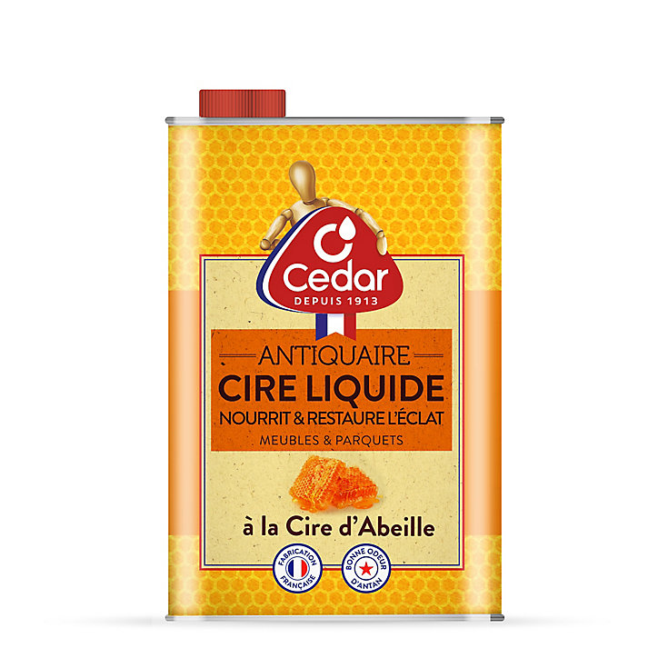 Cire liquide parquet enrichie à la cire d'abeille 750 ml