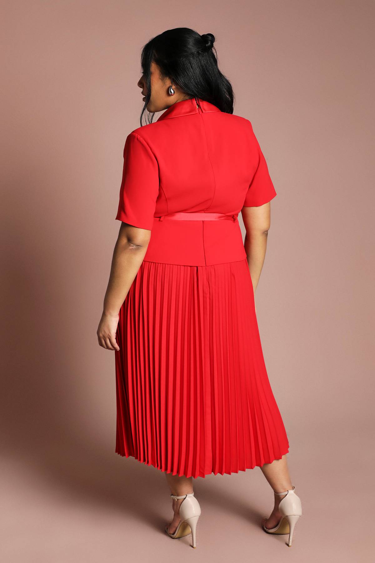 Coast Robe Portefeuille 2 En 1 Plus Avec Jupe Plissée