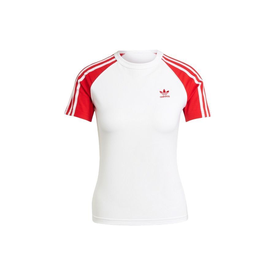 Adidas Original T-shirt slim manches raglan 3 bandes Adicolor
