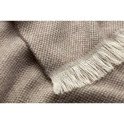 Lammwolldecke Panamabindung, Beige